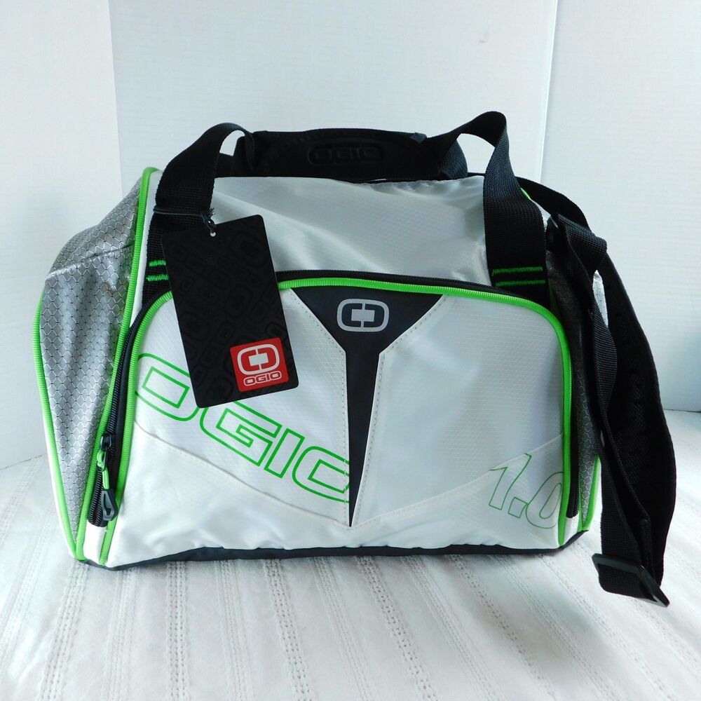 OGIO Endurance 1.0 White Silver Sport Gym Water Resistant Duffel Bag Golf NWT